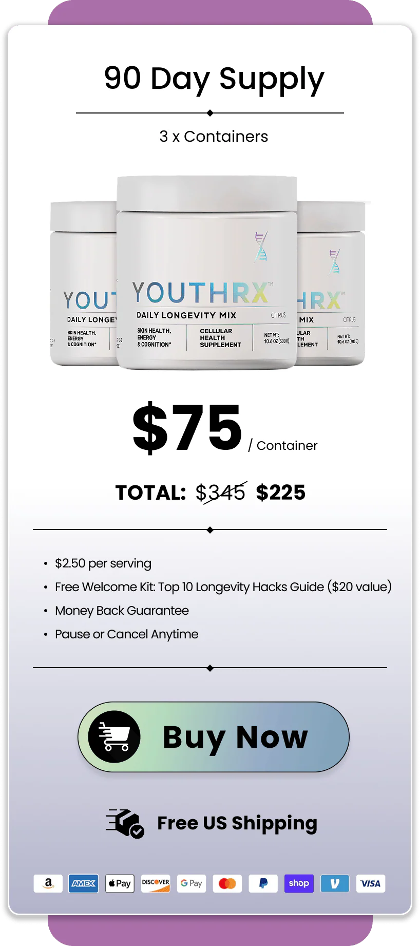 Buy YouthRx 3 Bottles